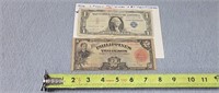 1936 2 Pesos Philipines & $1 Certificate