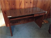 Contemporary Desk with Drawer and Keyboard Drawer