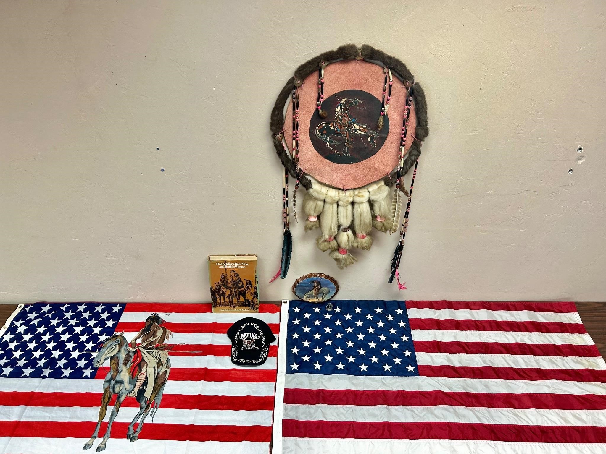 Native American dream catcher/ End of the Trail +