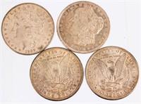 Coin 4 Morgan Silver Dollars XF To AU