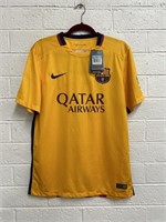 Messi Barcelona #10 Gold Nike Jersey (M)