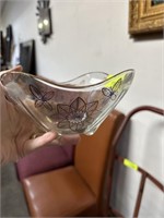 VINTAGE GLASS MID CENTURY BOWL
