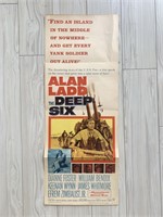 The Deep Six original 1958 vintage movie poster