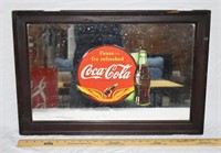 LATE 1930s COCA-COLA MIRROR FROM CLIFTON FORGE VA