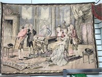 38" x 52" French style tapestry    (k 131)