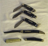 7 Pocket Knives - 2 Kamp King Imperial & Hammer