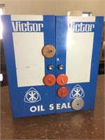 Vintage Victor metal cabinet (20” tall x 19.5”