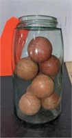 Jar of Marble Type Balls