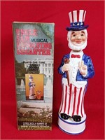 Vintage Uncle Sam Revolving Decanter