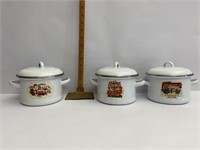 Campbell Soup enamel pots