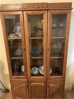 Wood China Hutch 15x41x75 - Contents not included