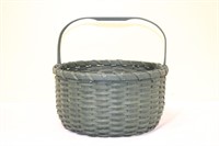 Green New England round basket