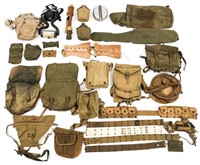 WWII US ARMY M36 MUSETTE BAG & FIELD GEAR LOT