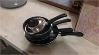 5 pcs T-Fal Optibase cookware.  Made in France.
