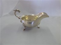 Sterling Three Footed Gravy Boat