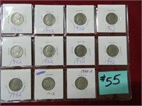 (11) 1942 Jefferson Nickels