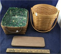 Pr of Clean Longaberger Baskets & Bread Brick