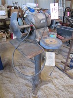 8" Bench grinder on stand w/ evener tool