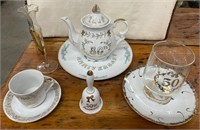 50th Anniversary Tea Set - Mug, Glass, Bell, Plate