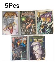 5 Pcs Carded Comics as Pictured