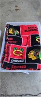 Blackhawks unfinished fleece blanket