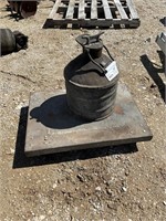 Antique Fuel Can and Cart