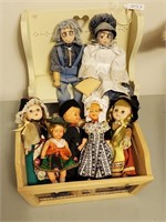 9 Vintage Dolls & Doll Furniture