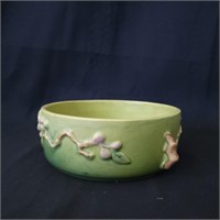 Roseville Pottery Apple Blossom Bowl Green 326-6