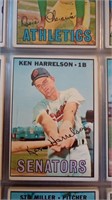 1967 Topps Ken Hawk Harrelson # 188 Washington Sen