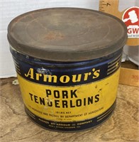 Vintage Armour meat tin