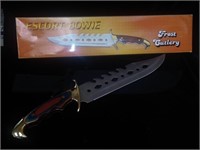 NIB Frost Cuttlery 6" Bowie Knife & Sheath