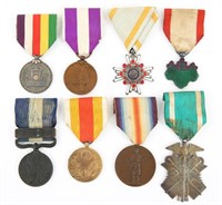 WWI - WWII JAPANESE MEDALS LOT OF 8