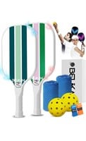 Pickleball Paddles Set of 2  Indoor Outdoor Use
