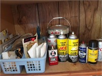 Shelf 2 - Spray Lubricants and etc