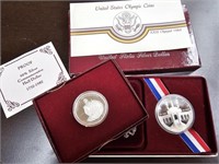 Olympic Silver Dollar & Geo Washington Silver Half