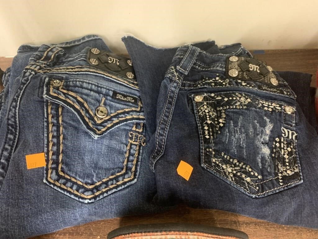 2 pairs of Miss Me jeans,