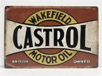 Castrol Motor Oil Reproduction Sign 8" x 12"