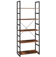 E10086  Homfa 62.2" Bookshelf, 5 Tier Storage