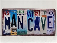 Novelty "Man Cave" License Plate!