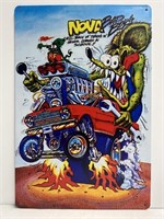 Rat Fink Nova Bad Boy's Metal Sign 8" x 12"