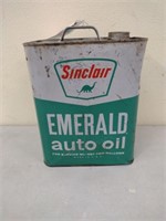 Sinclair Emerald Oil Can 2 Gallon
