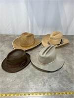 Assortment of hats and cowboy hats