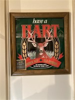 Hart Beer Framed Metal Sign