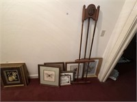 Art Easel, Framed Prints and Needle Point
