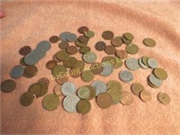 assorted foreign coins