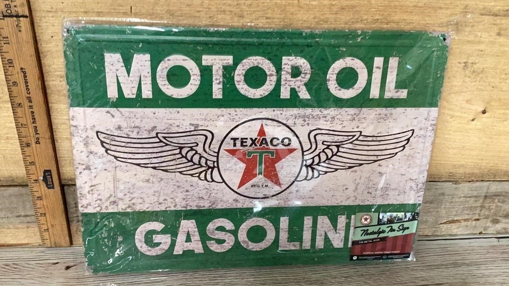 Texaco 12 x 17" sign