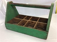 Wooden Caddy 8 compartments , 15" long X 9"