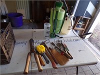 Milk Crate, Sprayers & Lawn/Garden tools