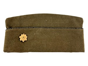 Original WWII Officers Wool Hat w/ Bronze Star