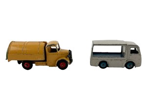 (2) Dinky Toys - Bedford Garbage Truck, Van